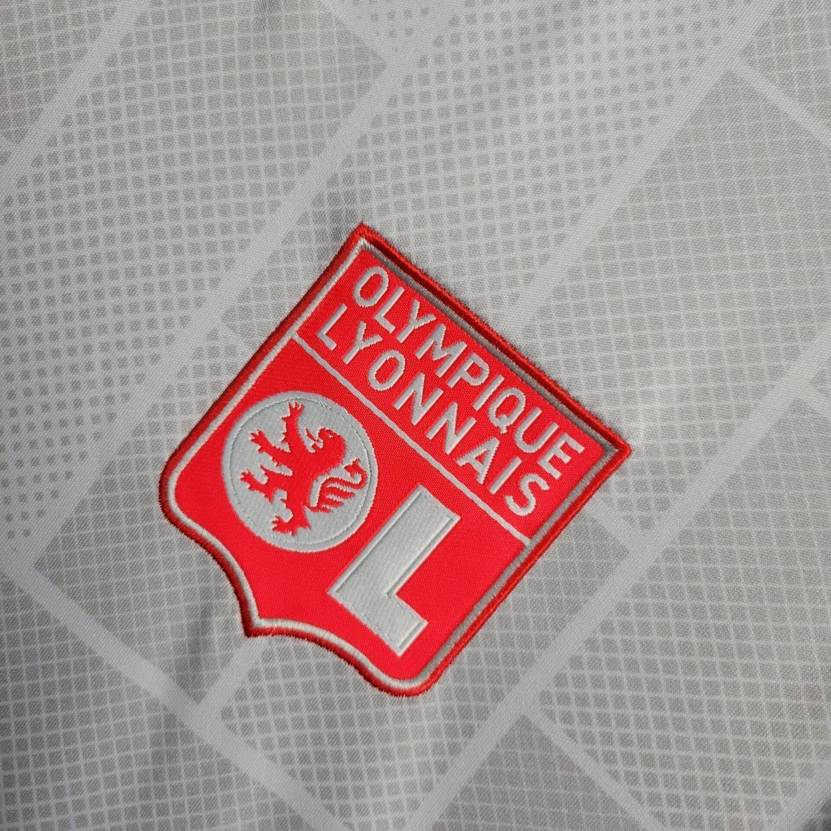 Camisola Olympique Lyon 2025-26 Alternativa Cinzenta Versão Adepto