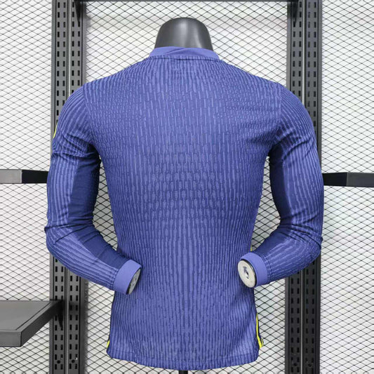 Camisola Manga Comprida Atletico Madrid 2025-26 Alternativa Azul Versão Jogador