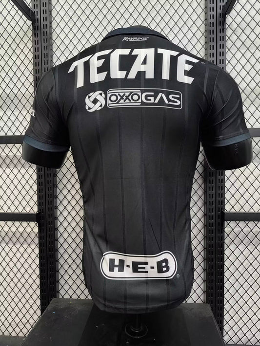 Camisola CF Monterrey 2024-25 Alternativa Preta Versão Jogador