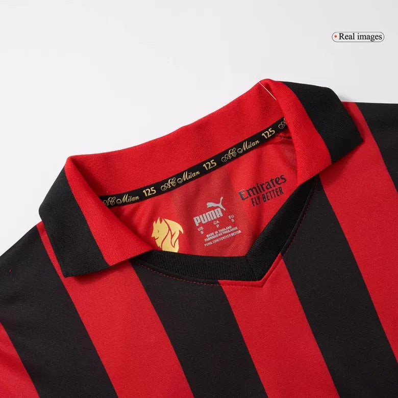 Camisola Manga Comprida Ac Milan 2024-25 Edição Especial 125º Aniversario Versão Adepto