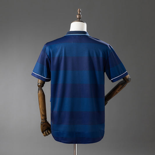 Camisola Real Sociedad 1999-00 Alternativa Azul Versão Adepto