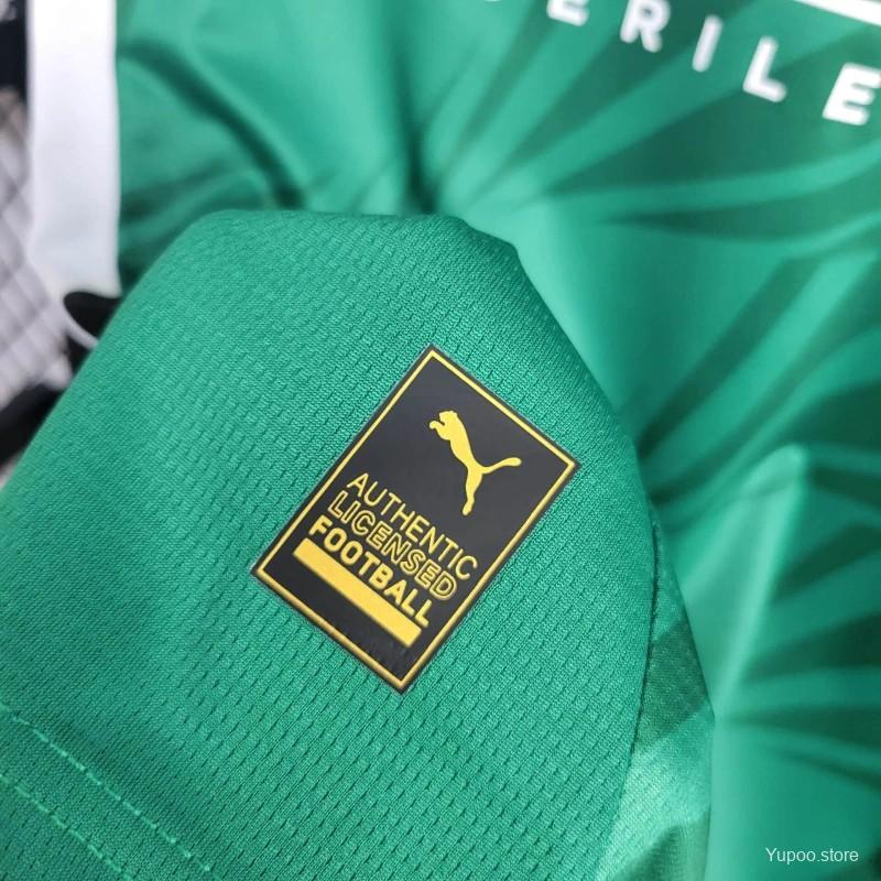 Camisola Borussia Monchengladbach 2024-25 Alternativa Verde Versão Adepto