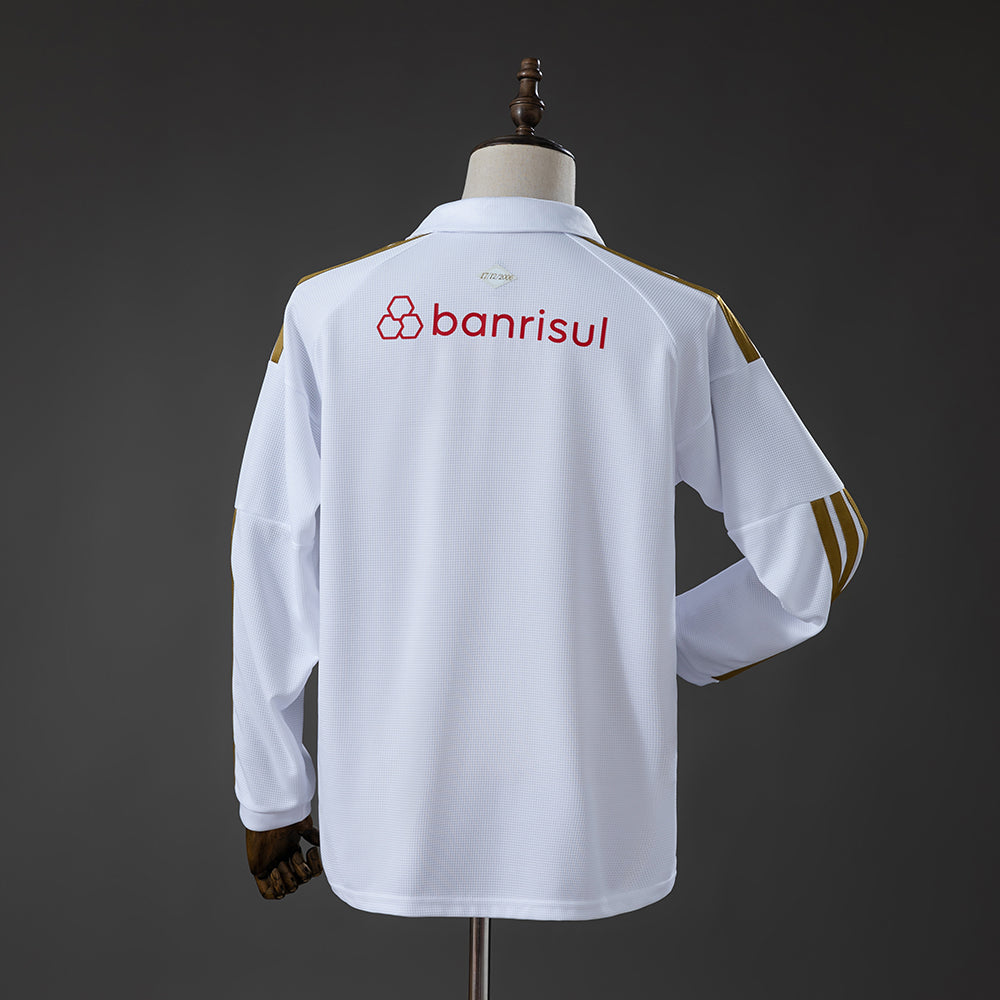 Camisola Manga Comprida SC Internacional 2026-27 Alternativa Branca Lisa Versão Adepto