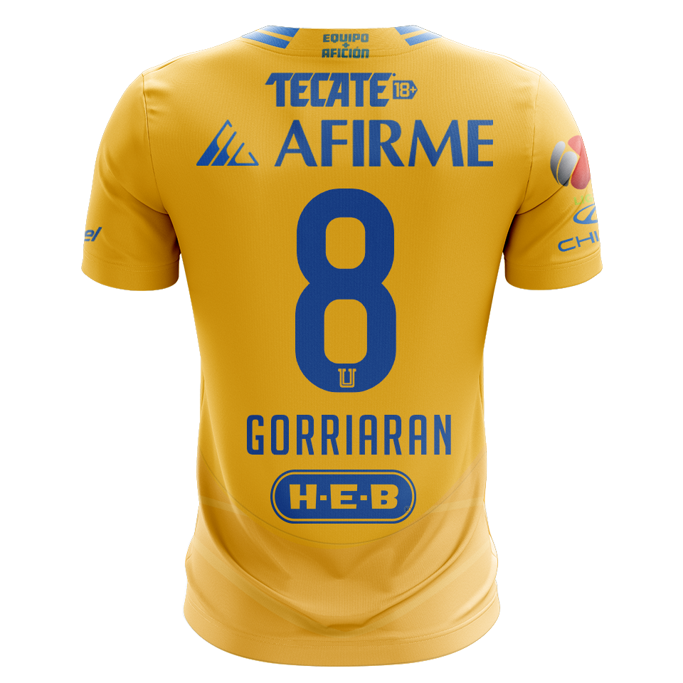 Camisola Tigres 2024-25 Principal Versão Adepto GORRIARAN #8
