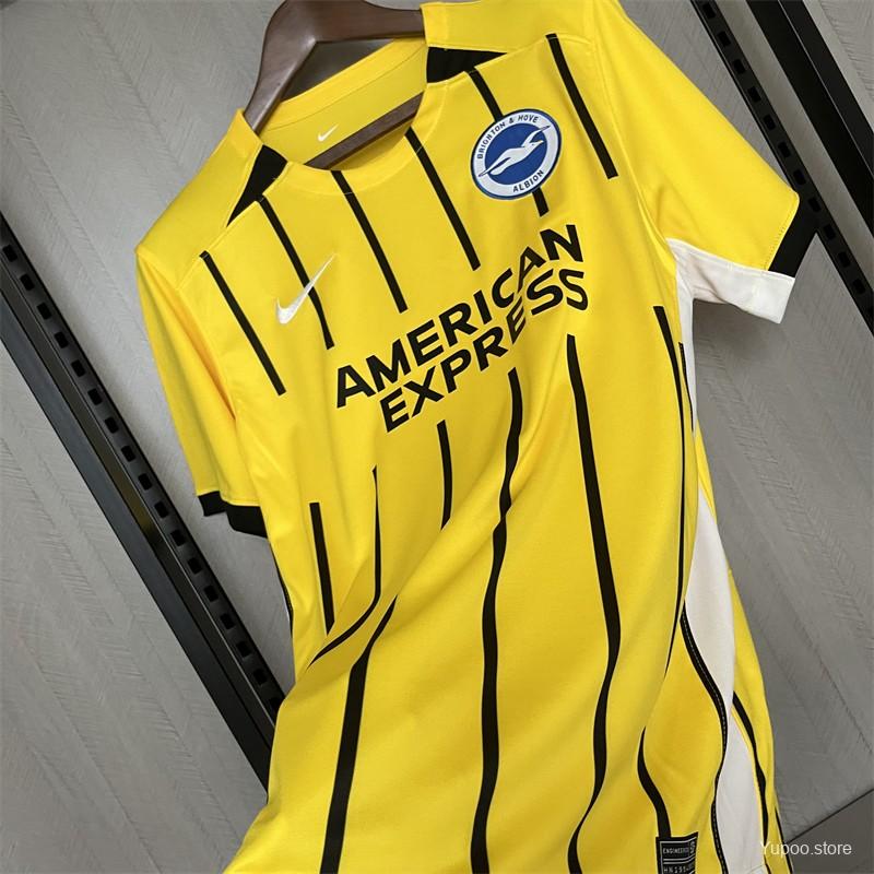 Camisola BRIGH 2024-25 Alternativa Amarela Versão Adepto