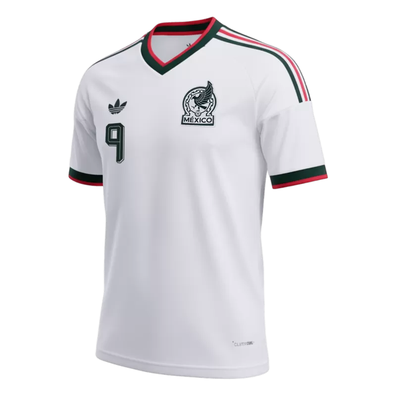 Camisola Mexico 2026 Alternativa Branca Versão Adepto RAÚL #9