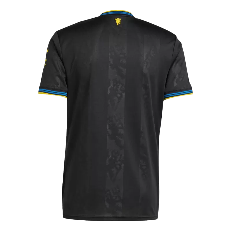 Camisola M-United 2025-26 Alternativa Preta Versão Adepto