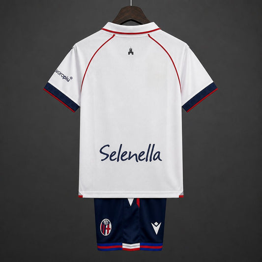 Kit Criança Bolonha FC 2026-27 Alternativo Branco