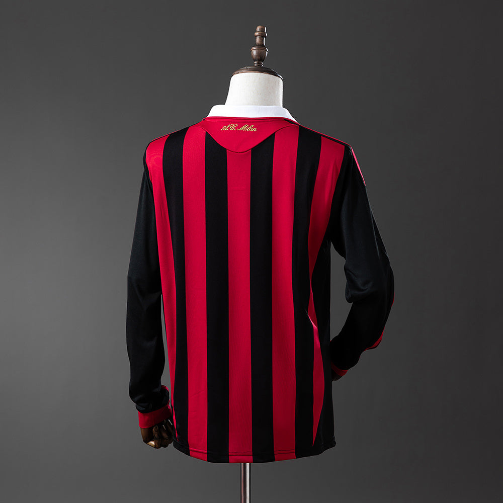 Camisola Manga Comprida AC Milan 2009-10 Principal Versão Adepto
