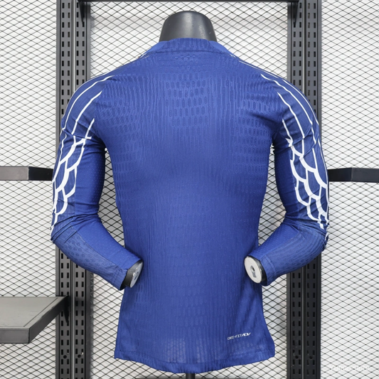 Camisola Manga Comprida FC Paris Saint-Germain 2024-25 Alternativa Azul Versão Jogador