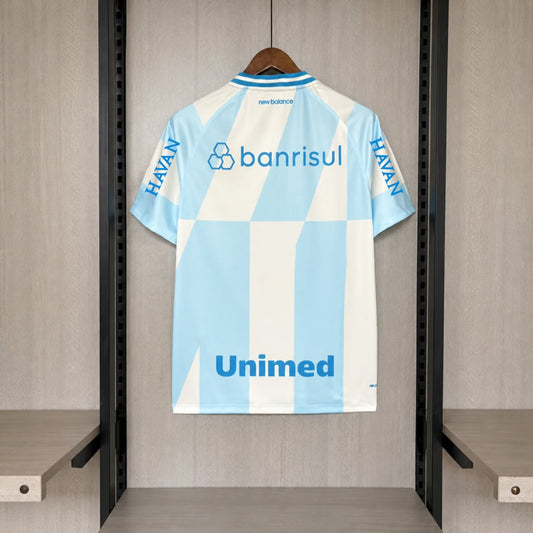 Camisola Gremio 2026-27 Alternativa Azul Versão Adepto Todos Patrocinadores
