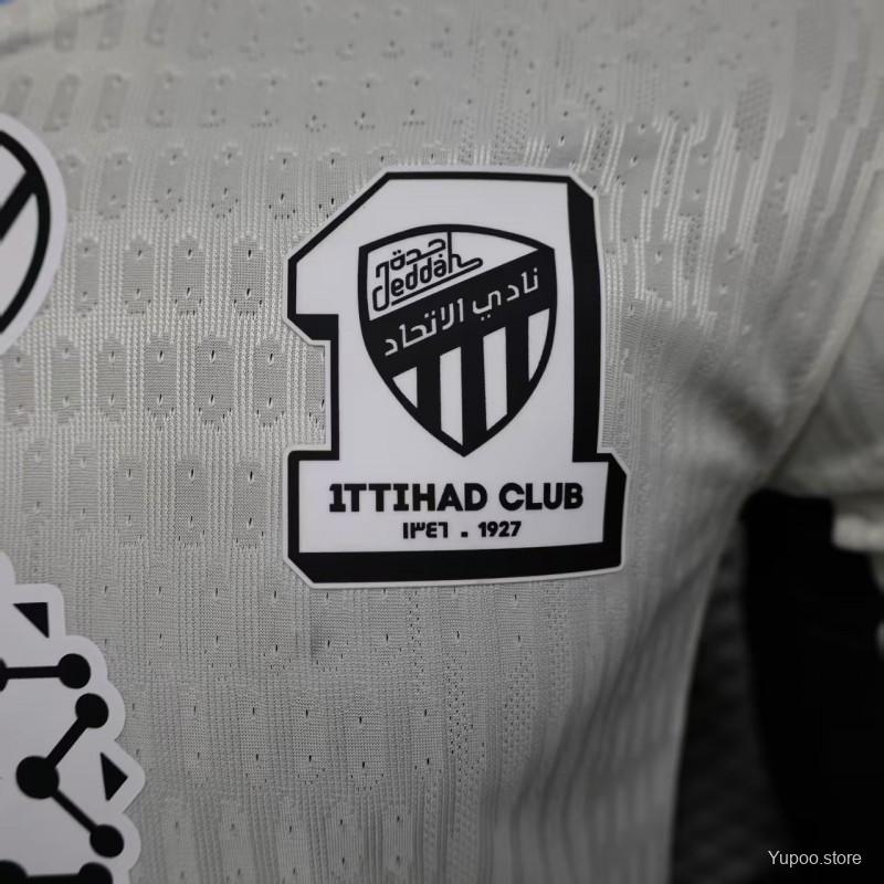 Camisola Al-Ittihad 2025-26 Alternativa Branca Versão Jogador