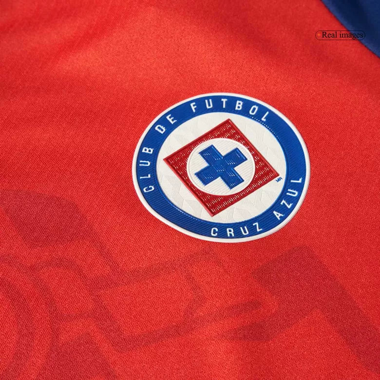 Camisola CD Cruz Azul 2024-25 Alternativa Vermelha Versão Adepto