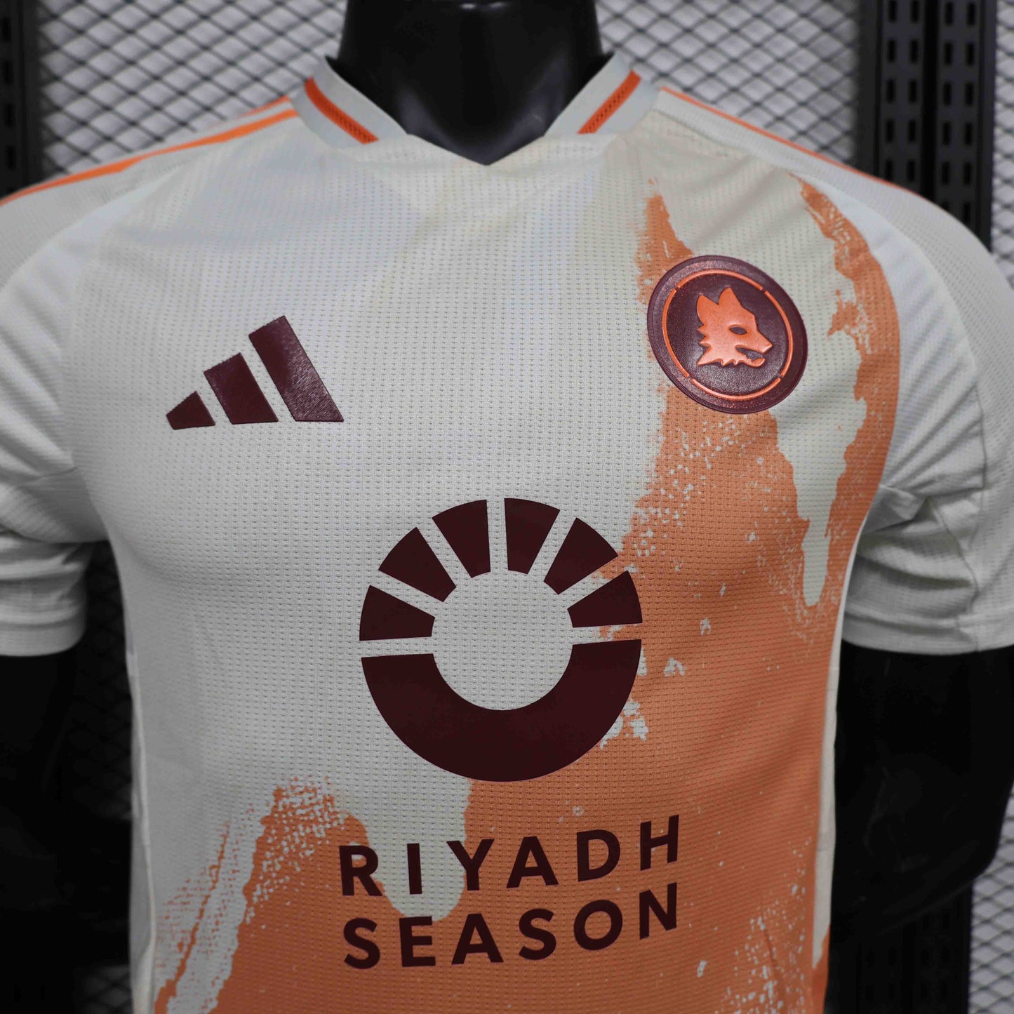 Camisola AS Roma 2024-25 Alternativa Branca Versão Jogador