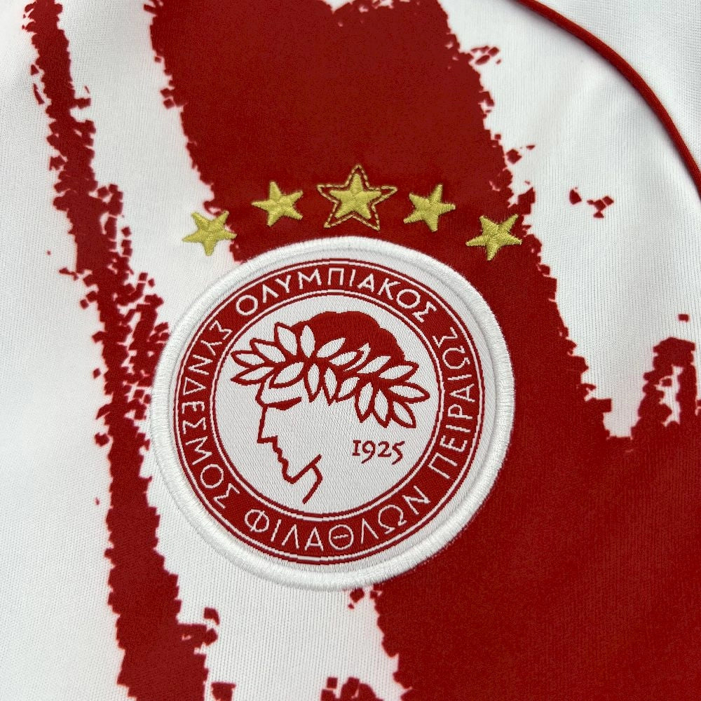 Camisola Olympiacos 2025-26 Alternativa Branca Versão Adepto