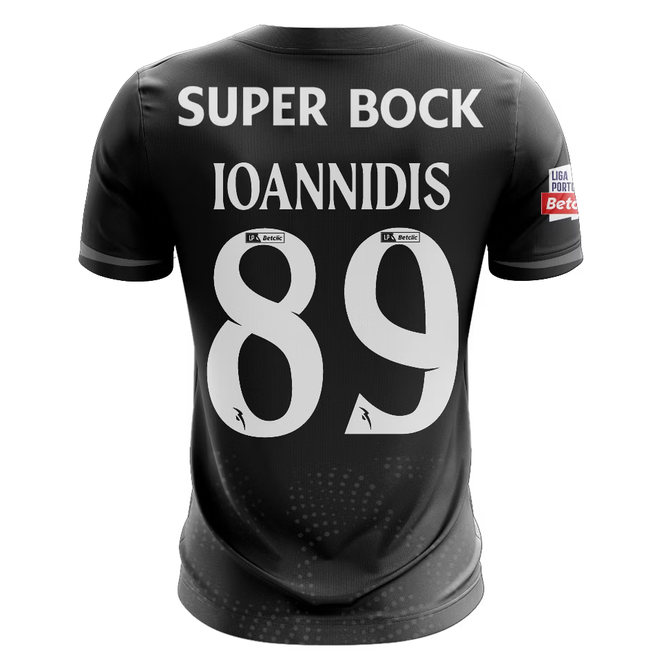 Camisola SCP 2025-26 Alternativa Preta Versão Adepto IOANNIDIS #89