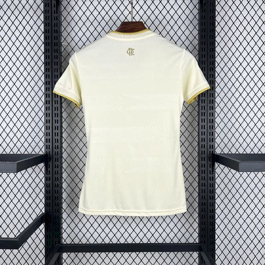Camisola CR Flamengo 2025-26 Alternativa Amarela Versão Mulher