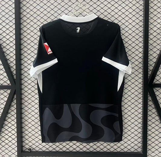 Camisola SC Freiburg 2025-26 Alternativa Preta Versão Adepto