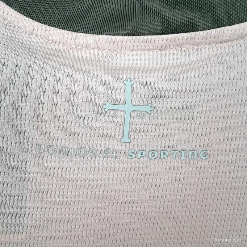 Kit Criança Real Sporting de Gijón 2024-25 Alternativo