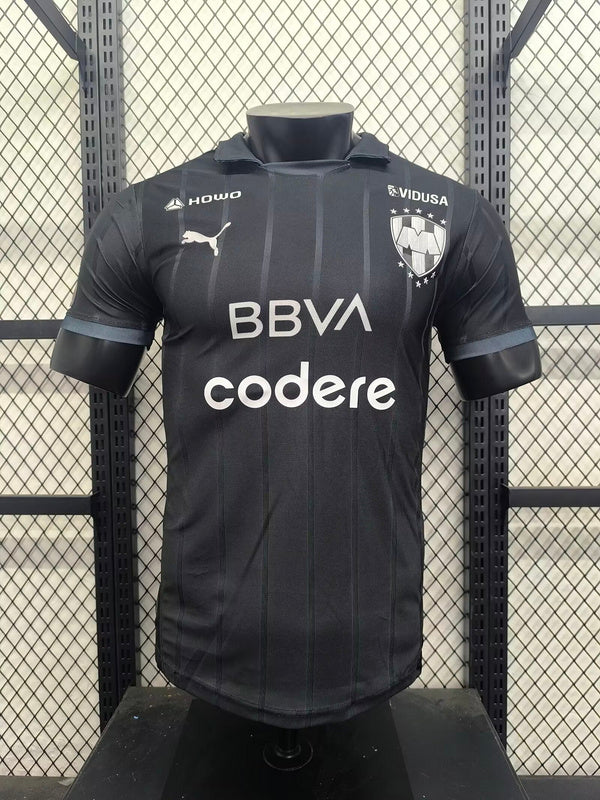 Camisola CF Monterrey 2024-25 Alternativa Preta Versão Jogador