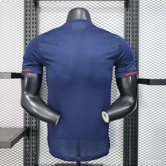 Camisola Olympique Lyon 2025-26 Alternativa Azul Versão Jogador