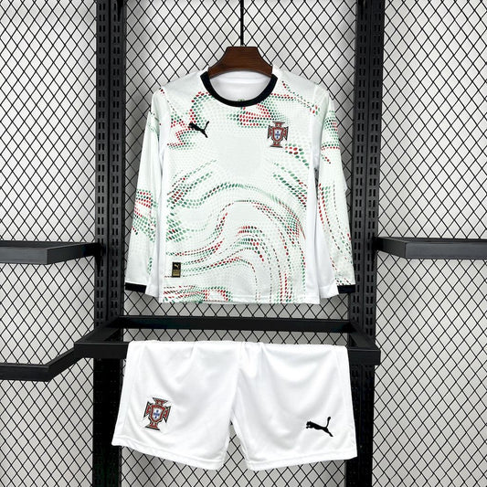 Kit Criança Manga Comprida Portugal 2025 Alternativo