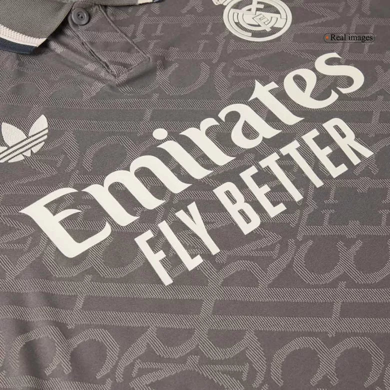 Camisola Real Madrid CF 2024-25 Alternativa Preta Versão Adepto