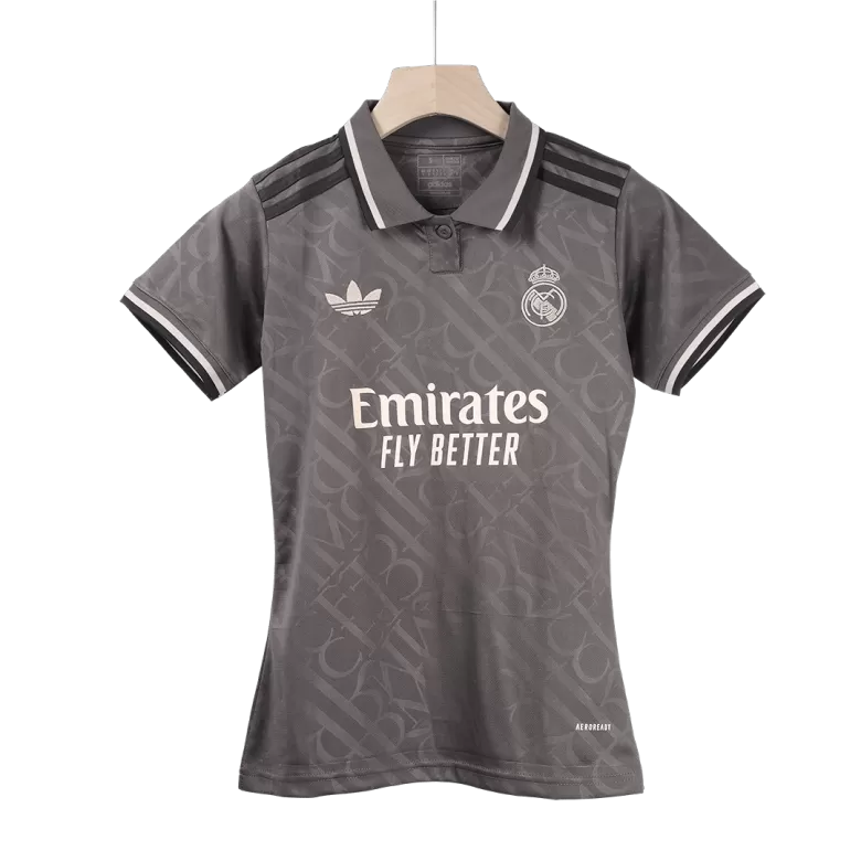 Camisola Real Madrid CF 2024-25 Alternativa Preta Versão Mulher