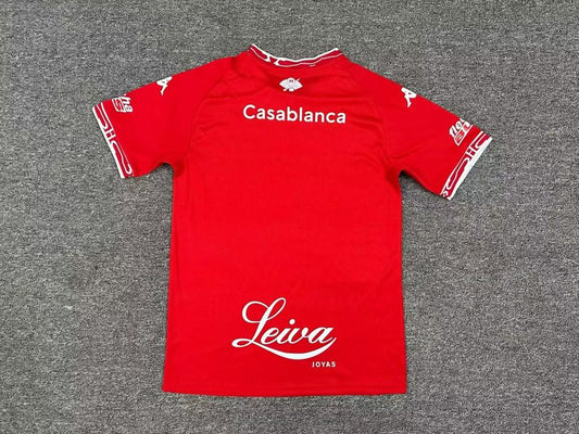 Camisola Huracan 2025-26 Alternativa Vermelha Versão Adepto