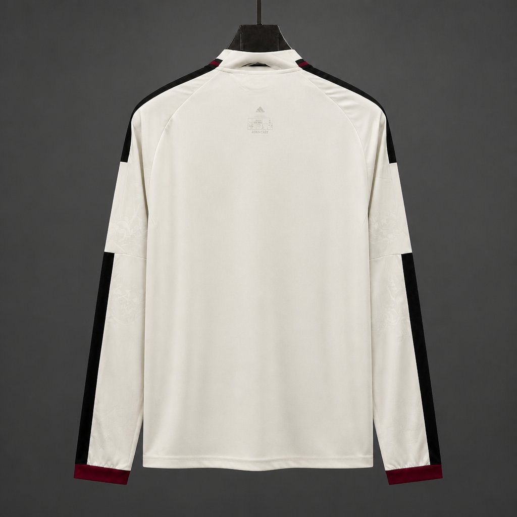 Camisola Manga Comprida M-UNITED 2026-27 Alternativa Branca Versão Adepto