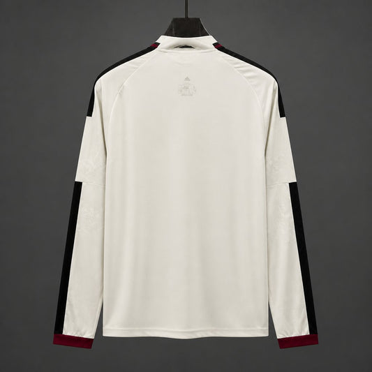 Camisola Manga Comprida M-UNITED 2026-27 Alternativa Branca Versão Adepto
