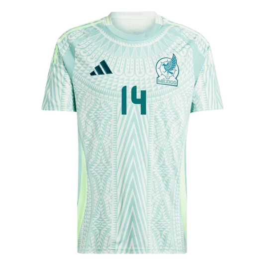 Camisola Mexico 2024 Alternativa Verde Versão Adepto CHICHARITO #14