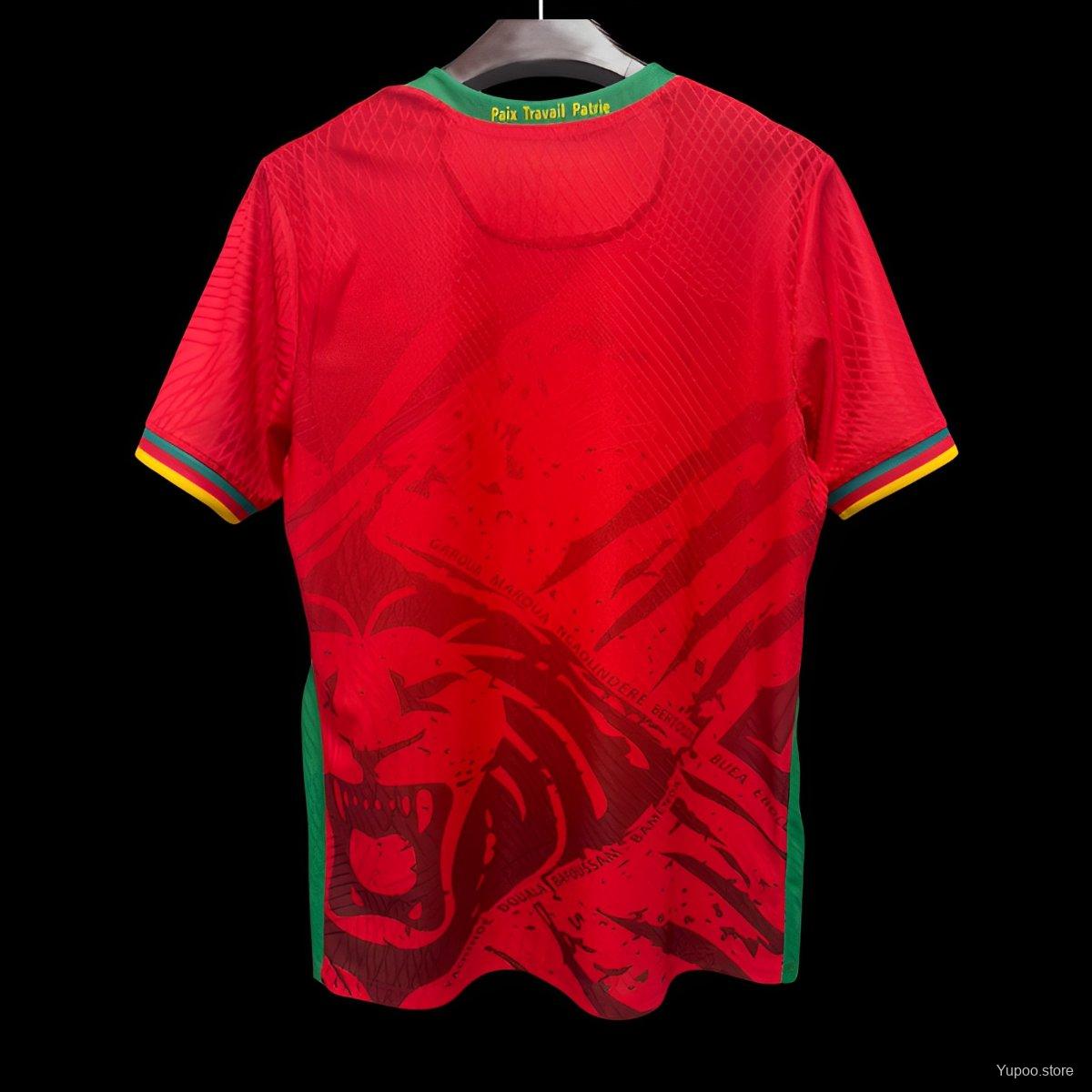 Camisola Camarões 2025 Alternativa Vermelha Versão Jogador