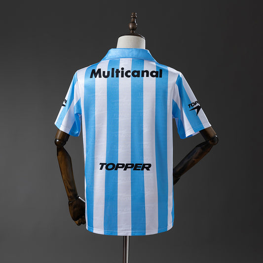 Camisola Racing Club 1997-98 Alternativa Azul Versão Adepto