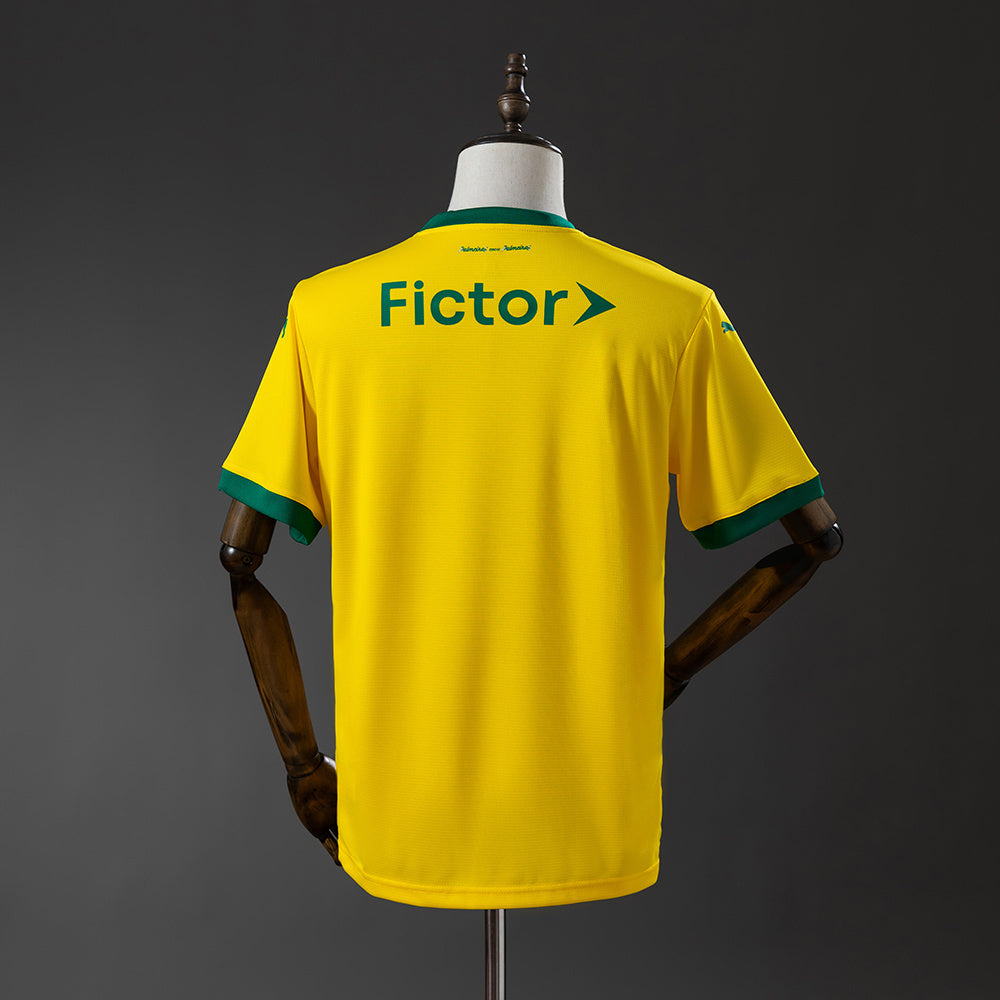 Camisola SE Palmeiras 2025-26 Alternativa Amarela Versão Adepto