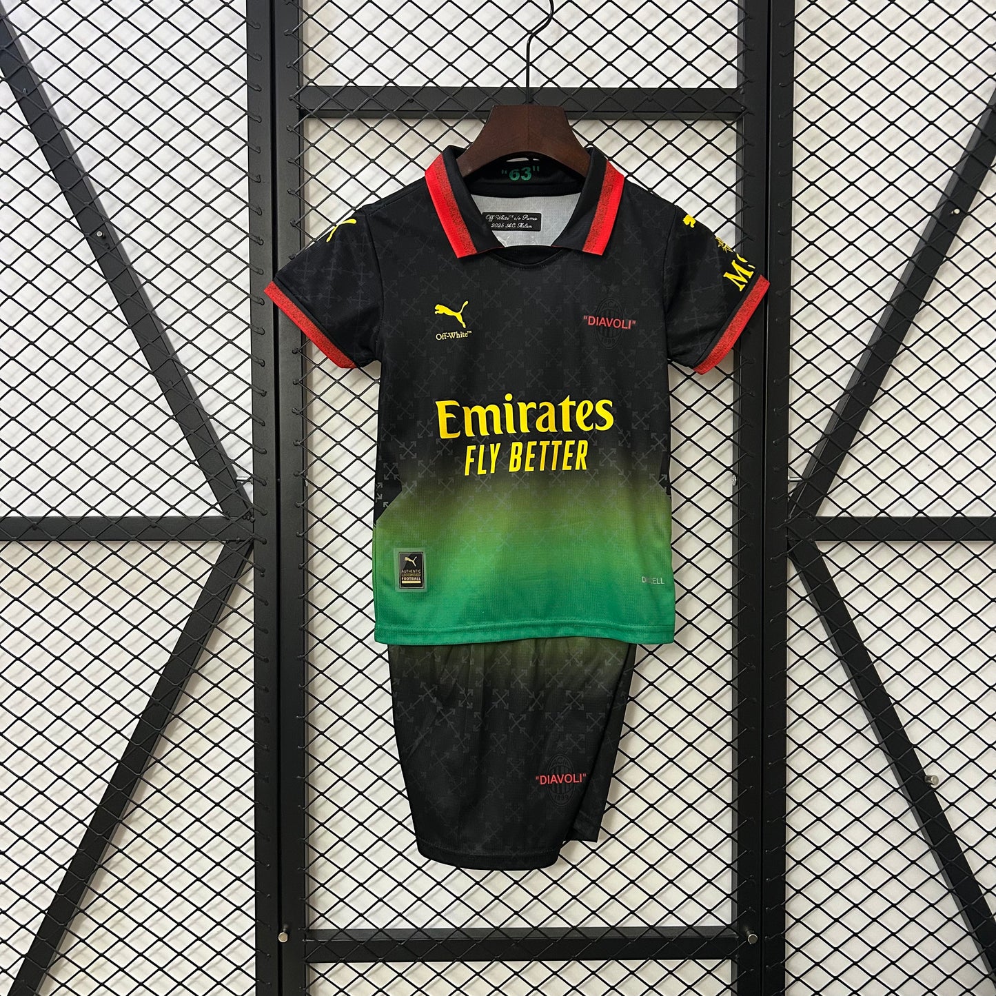 Kit Criança AC Milan 2024-25 Alternativo
