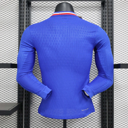 Camisola Manga Comprida França 2024 Principal Versão Jogador