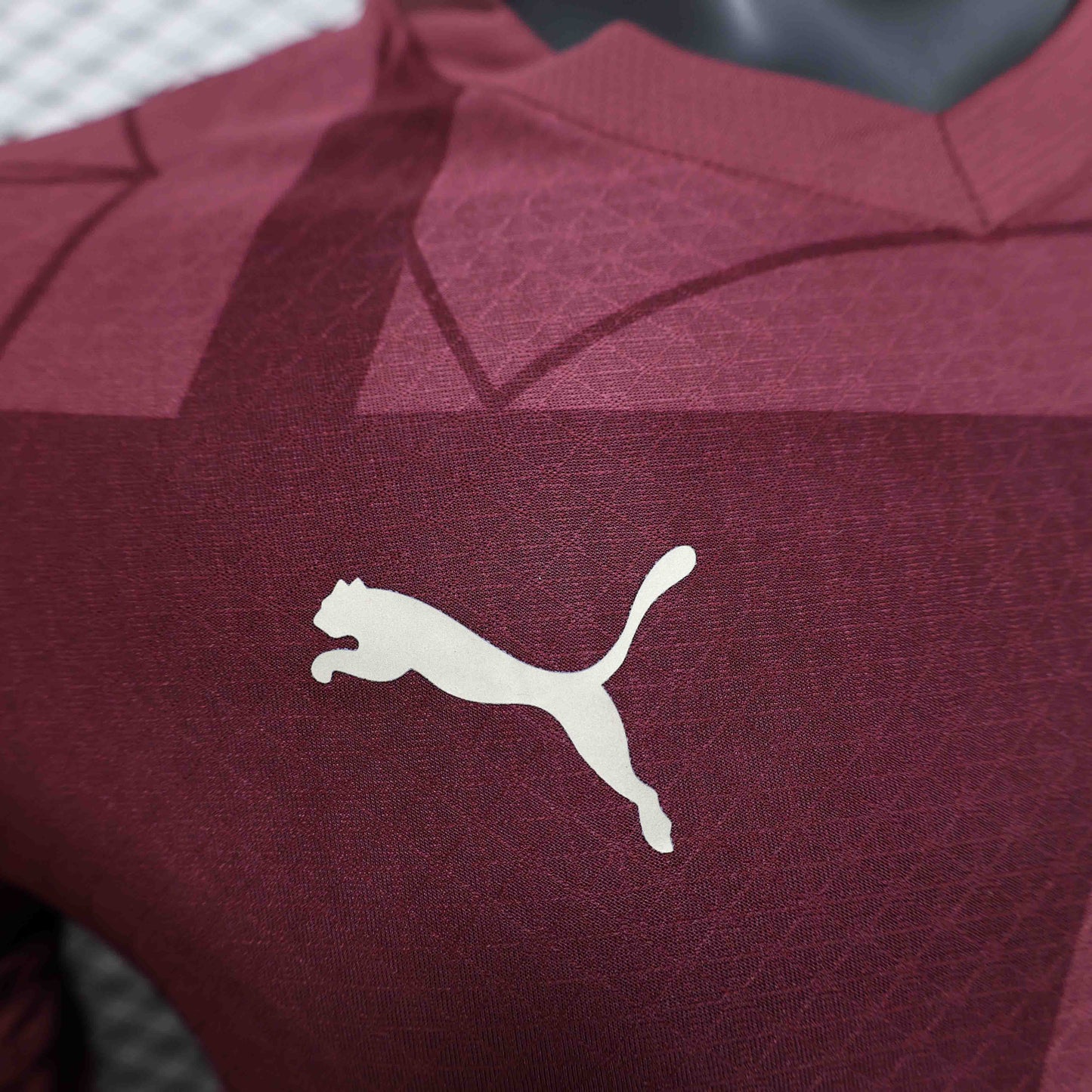Camisola Manga Comprida MCI 2024-25 Alternativa Vermelha Versão Jogador