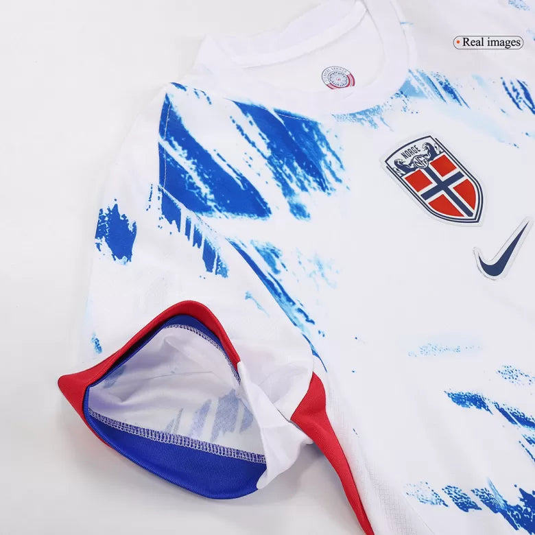Camisola Noruega 2024 Alternativa Branca Versão Adepto HAALAND #9