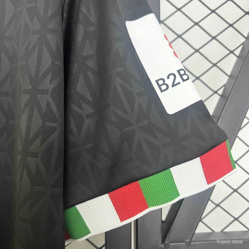 Camisola Athletic Club Bilbao 2024-25 Alternativa Preta Versão Adepto