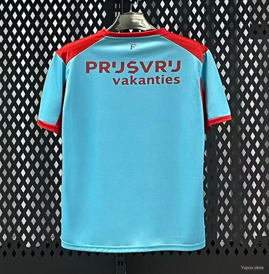 Camisola Feyenoord 2025-26 Alternativa Azul Versão Adepto