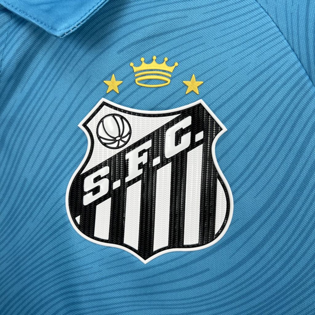 Camisola Santos FC 2025-26 Alternativa Azul Versão Adepto