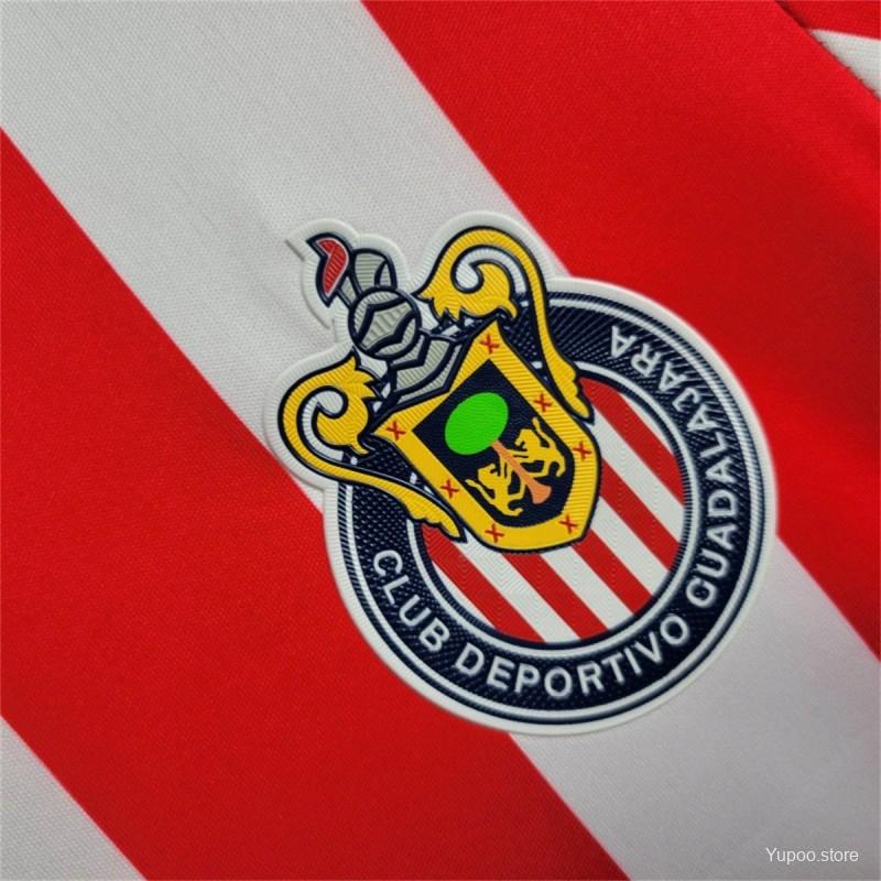 Camisola Manga Comprida CD Chivas 2024-25 Principal Versão Adepto