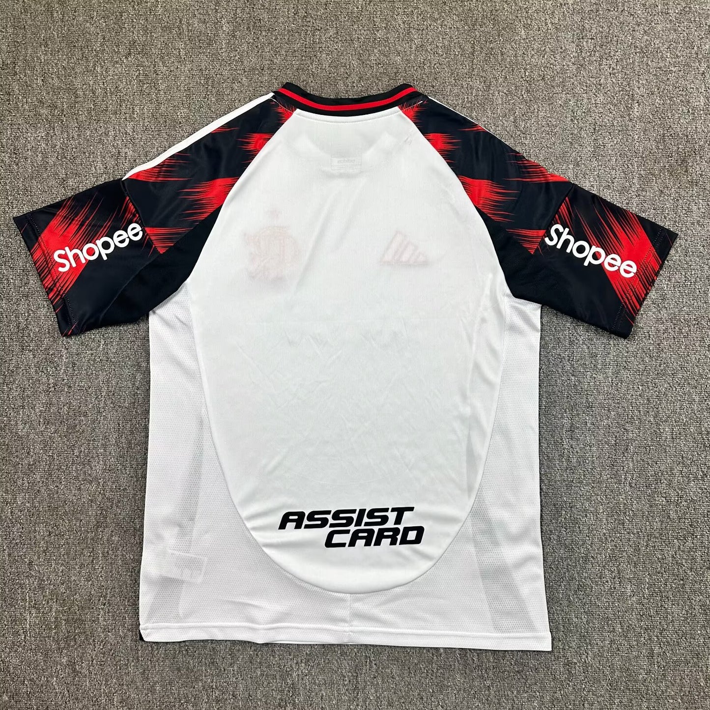 Camisola CR Flamengo 2025-26 Alternativa Branca Versão Adepto Todos Patrocinadores