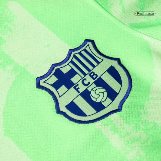Camisola FC Barcelona 2024-25 Alternativa Verde UCL Versão Adepto F.DE JONG #21