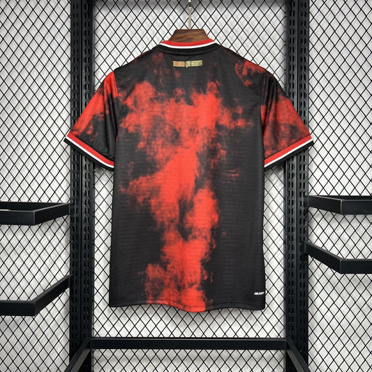 Camisola São Paulo 2024-25 Alternativa Vermelha Lisa Versão Mulher