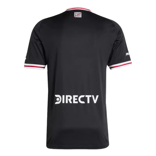 Camisola CA River Plate 2025-26 Alternativa Preta Versão Adepto