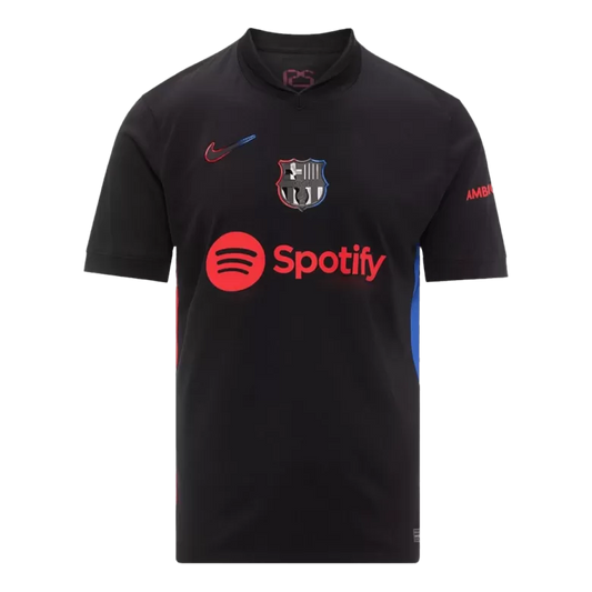 Camisola FC Barcelona 2024-25 Alternativa Preta UCL Versão Adepto RAPHINHA #11