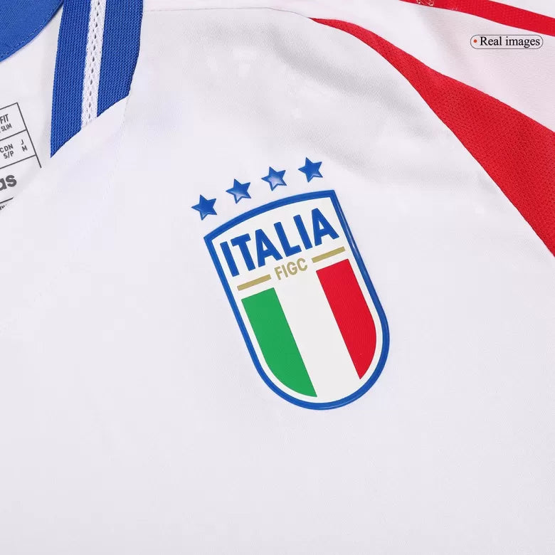 Camisola Italia 2024 Alternativa Branca Versão Adepto