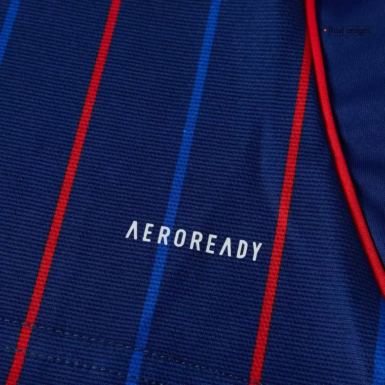 Camisola Olympique Lyon 2025-26 Alternativa Azul Versão Adepto